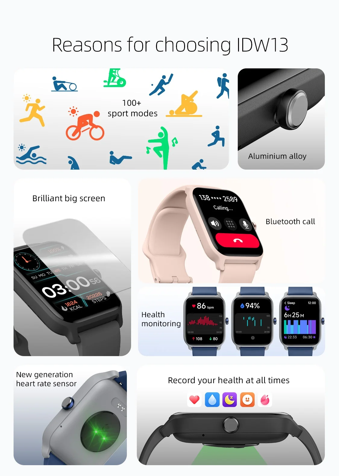 ZZYSMART IDW13 Smart Watches 3