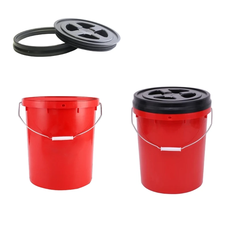 Car Wash Bucket Movable Car Wash Bucket Car Detailing Tool Multipurpose Mobile Wash Bucket