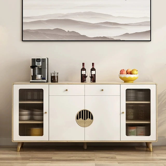 Credenza di lusso bianca armadi soggiorno cassetti credenza nordica angolo  Mobiletti Cucina Mobiletto Per armadio Cucina - AliExpress