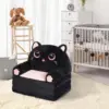 Comfy Toddler Chair for Reading and Napping, for Boys and Girls (Black & Pink Kitty) 1