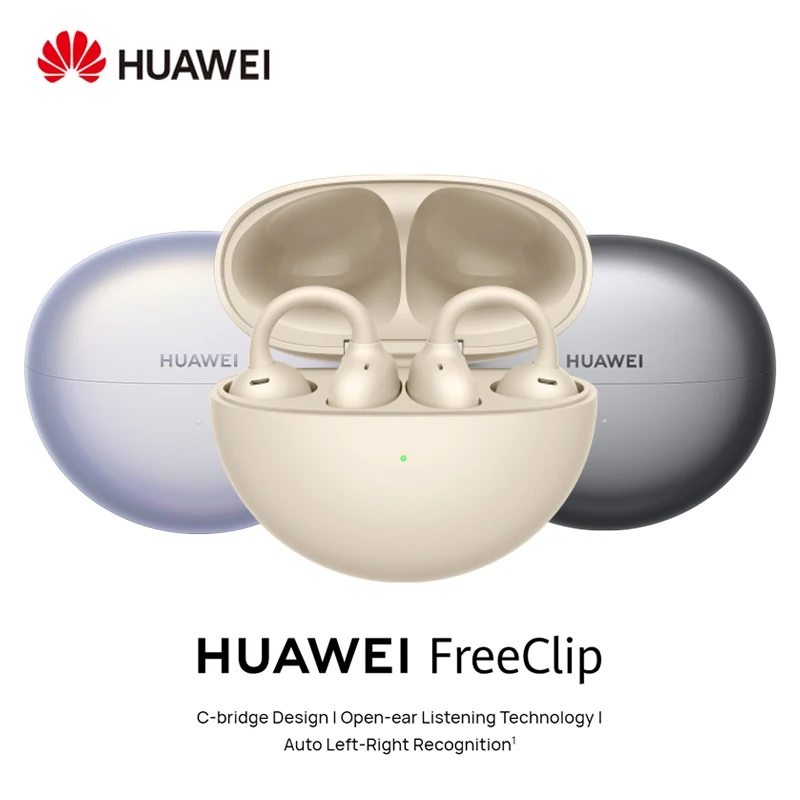 Original HUAWEI FreeClip Earphones Ear Clip Wireless Bluetooth 5.3