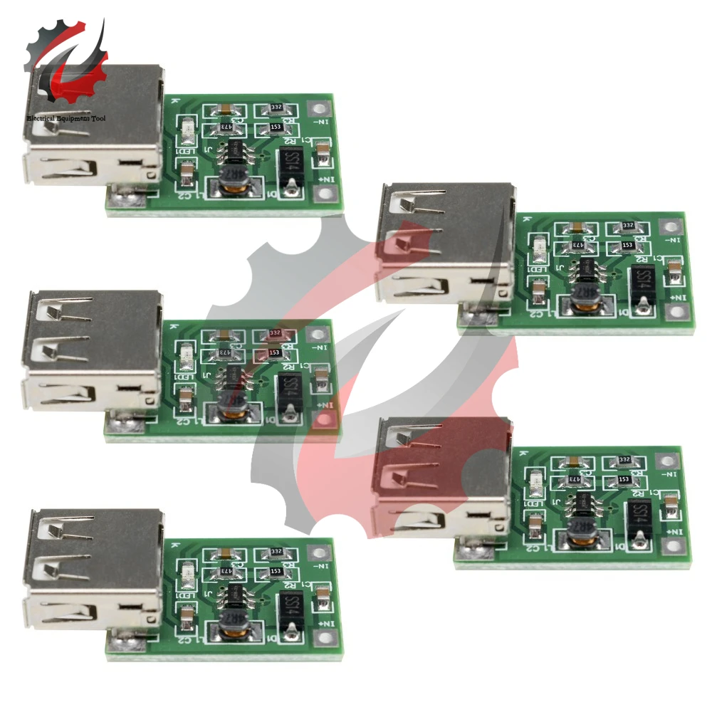 

Повышающий Модуль для литиевой батареи с USB-портом, 5 шт.