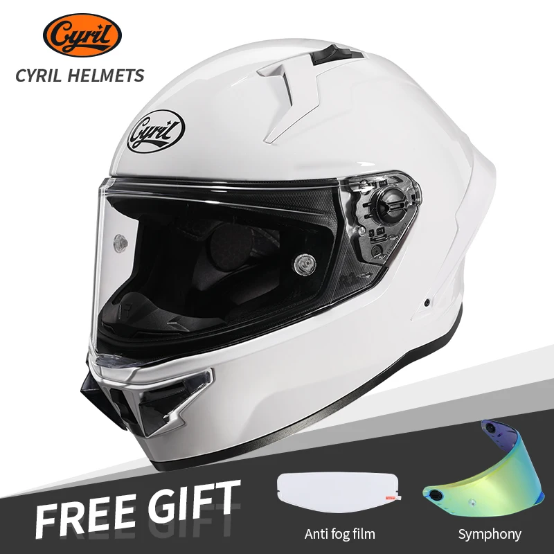 

Cyril 2024 DOT Certified Motorcycle Helmet Lightweight Safety Full Face Casco Sport Racing Cool Bright Moto Helmets Capacetes