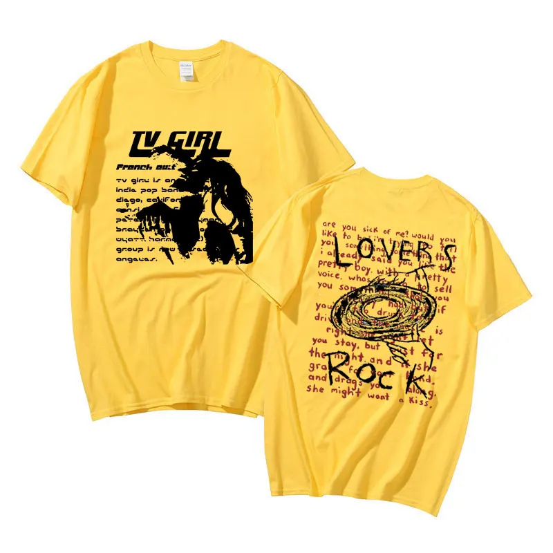 Tv Girl Lovers Rock Song Graphic T Shirt French Exit Album Tv Girl Lovers Rock Song Graphic T Shirt French Exit Album