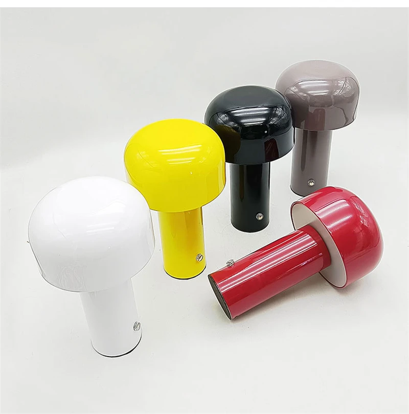 

Nordic Mushroom Lamp Led Portable Wireless Rechargeable for Restaurant Hote Bar Room Table Lamp Decoration Bedroom Bedside Night