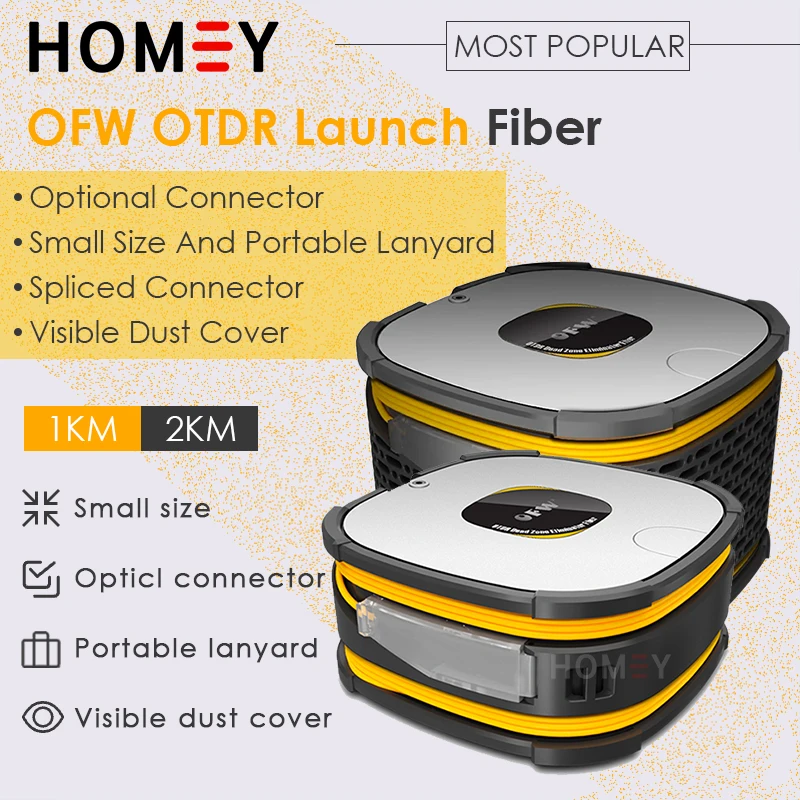 

Волоконный кабель OTDR Launch 1000/2000 м, однорежимный удлинитель SC/FC, рефлектометр времени, уничтожитель мертвых зон, 1 км, 2 км