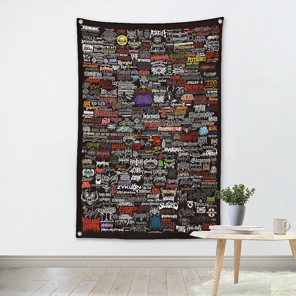 

Rock Hip Hop Reggae Posters Banners Music Studio Wall Decoration Hanging Painting Waterproof Cloth Polyester Fabric Flags a1