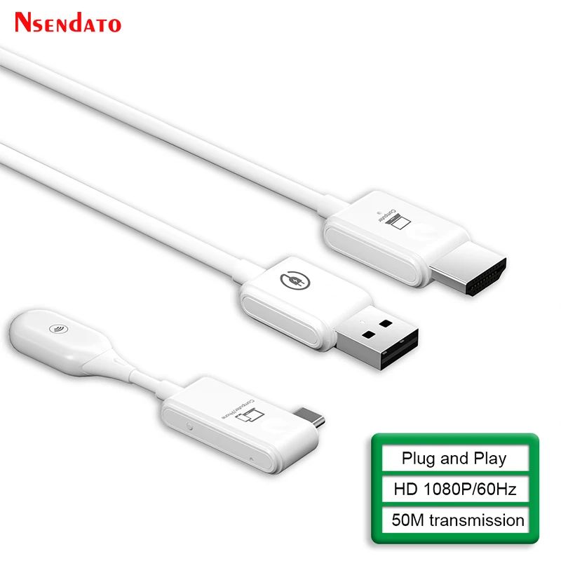 5G 30M Wireless Hdmi Type-C Extender Trasmettitore Video Wireless Ricevitore Hdmi Tv Stick Per Ps4 Dvd Pc Phone Laptop To Tv Monitor