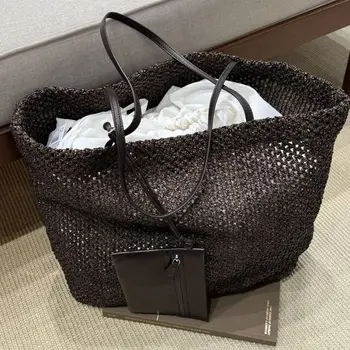 Borse Tote da Spiaggia Bohemian Barn in Rafia da Donna, Borse a Spalla di Lusso Firmate, Nuove Collezioni 2026, Grande Capacità, in Paglia
