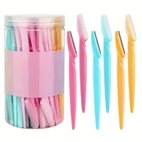 30 Pcs Eyebrow Razor For Women, Multipurpose Exfoliating Dermaplaning Tools And Facial Razor With Precision Cover,Safety Beauty 1