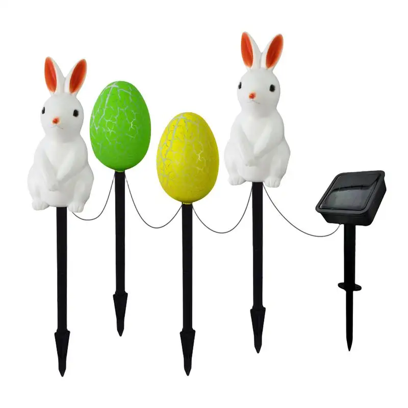 Easter Outdoor Lights Waterproof Bunny Pathway Lights Easter Decor Landscape Lighting & Accessories Yard Decor For Thanksgiving