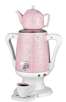 4L+1L Ceramic Cluttered Electric kettle Samovar Bilayer Teapot 304 Stainless Steel Boiling Water 45x22cm 1