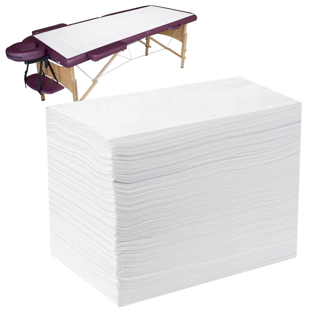 100Pcs Disposable Bed Sheets for Disposable Massage Spa Bed Sheets Soft Non-Woven Fabric Massage Table Sheet Protector Covers