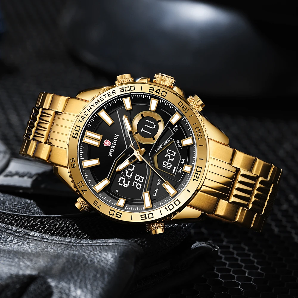LIGE Watches For Men Luxury Brand Sport Quartz Wristwatch Waterproof Military Steel Men Watch Digital Clock Relogio Masculino 3