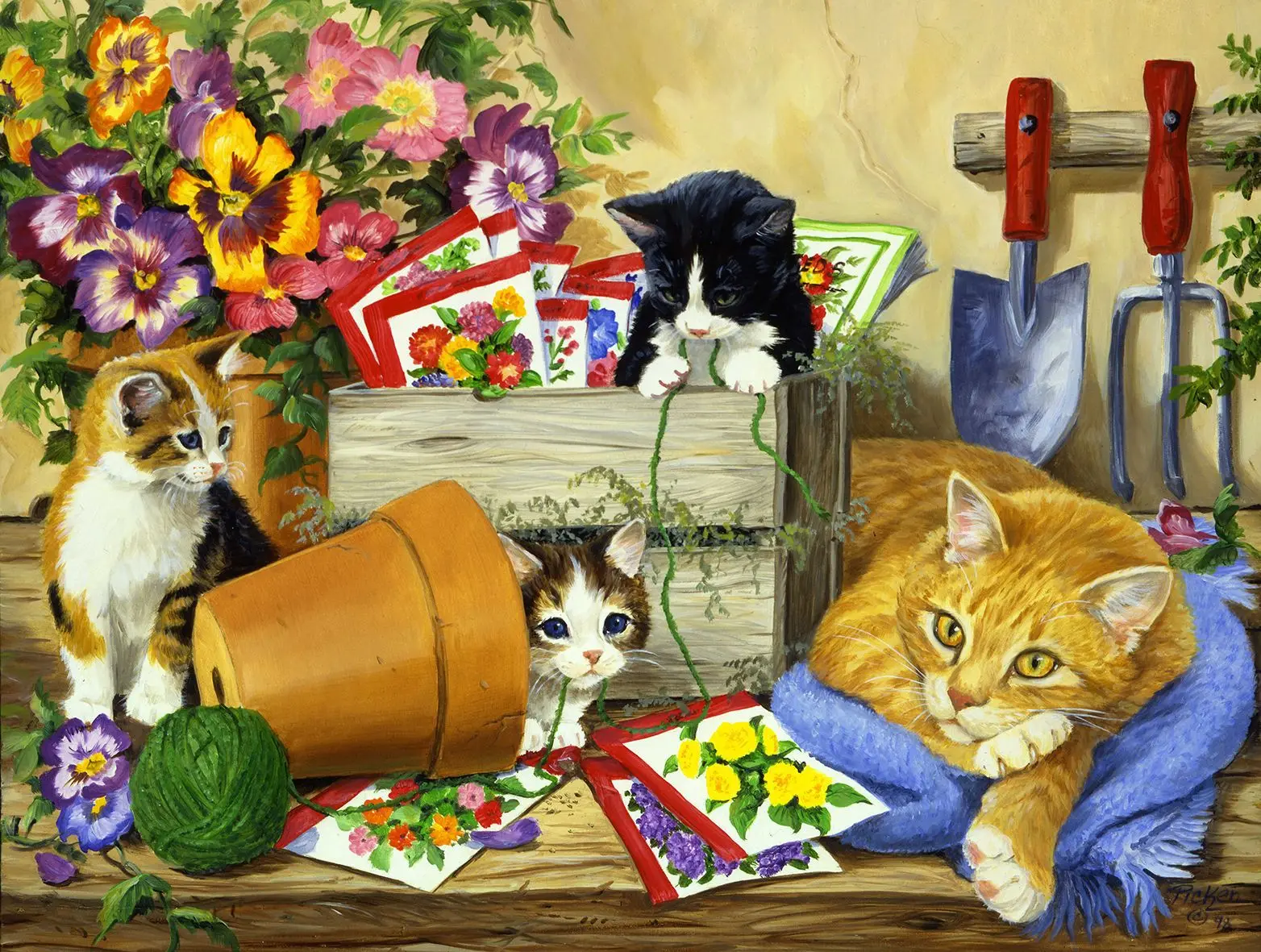 Flower cat