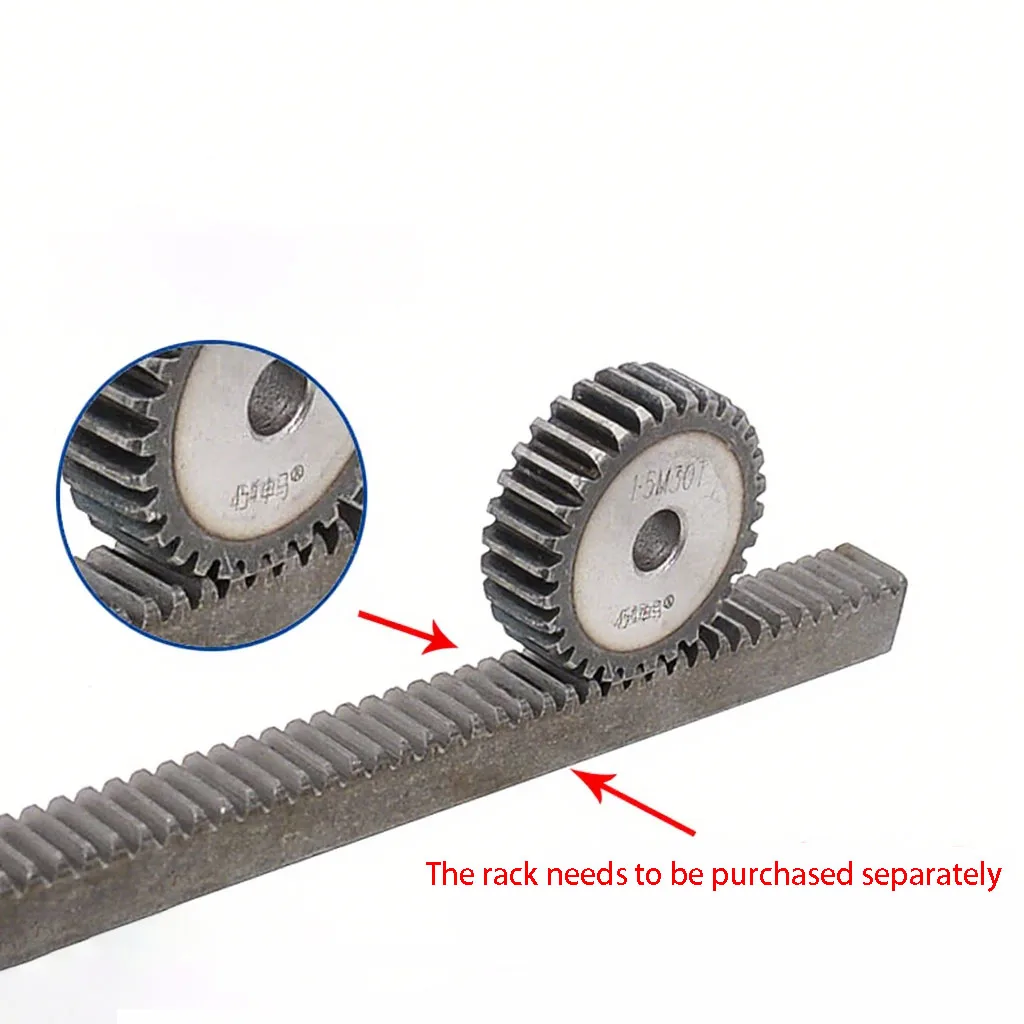 1 Stück 2,5 Mod Stirnrad Prozessloch Ritzel 79 Zähne-120 Zähne 2,5 Modul 45 # Getriebe mit flachem zylindrischem Motor aus Stahl – Detail 7