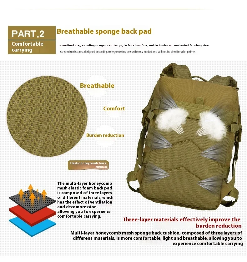 Tactical Backpack For Men Large Capacity Camping Sports Bag_voghion.com