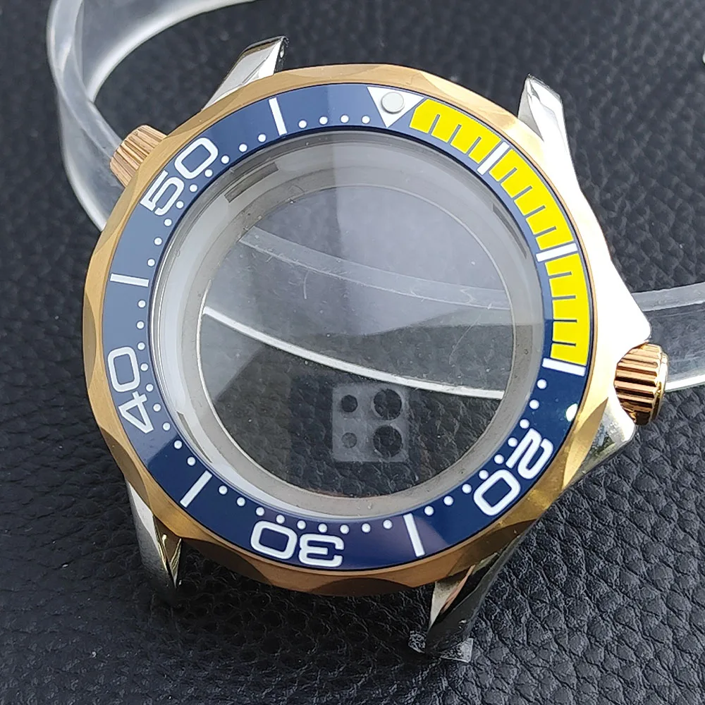 Premium 42mm Men's Watch Case with Sapphire Glass and 20mm Strap - Complete Watch Accessory Set with Box