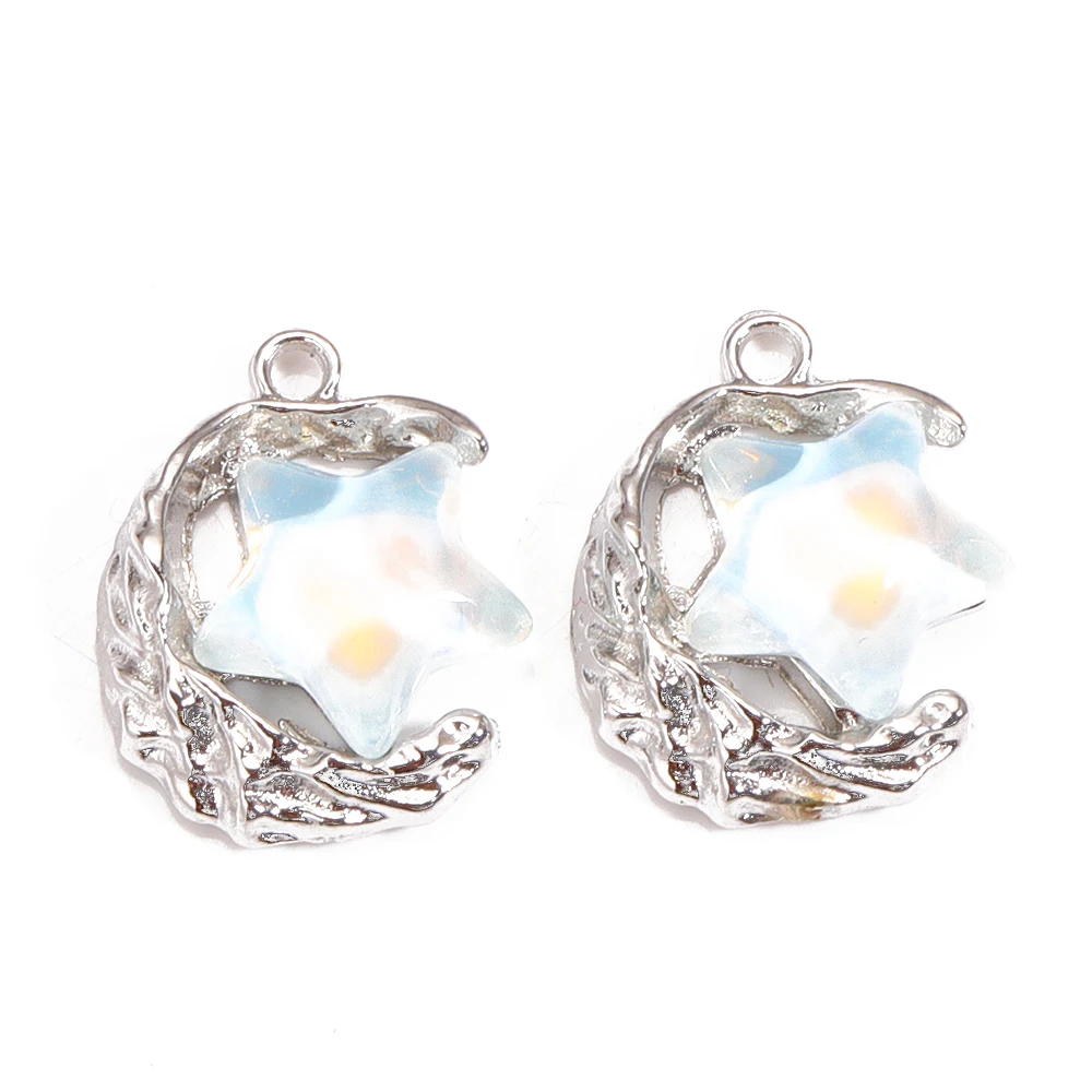 10 Stück versilberte Kristall-Liebes-Schmetterlings-Blumen-Legierungs-Charms für Schmuckherstellung, handgefertigte Halsketten, Ohrringe, Charms im Großhandel – Detail 10