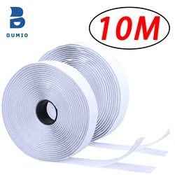 Self - Adhesive Hook and Loop Tape Fastener - Heavy - Duty Double - Sided Velcro Roll - 25mm (White 10M)
