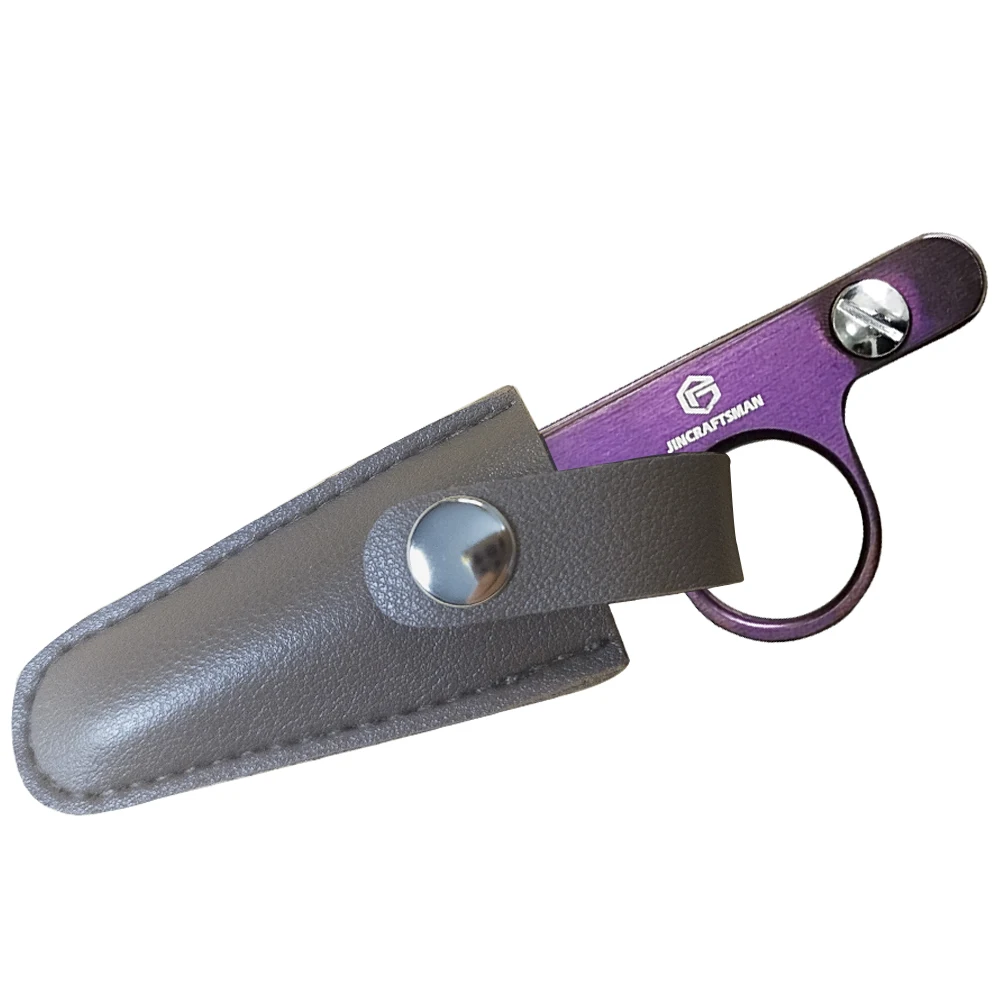 Sewing Scissors Tailor Scissors Sewing Supplies Craft Scissors Household Scissors 4.6 Inch Purple Titanium Color PU Leather Sheath Sewing Houseware Embroidery Knitting Office Tailor Clip Scissor