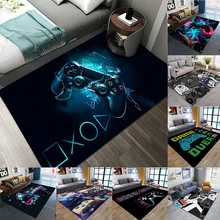 

Anime Gamer Controller Floor Mat Children's Rugs For Room Play Area Game Cartoon Mario Pattern 3D Printing Carpets for Bedroom