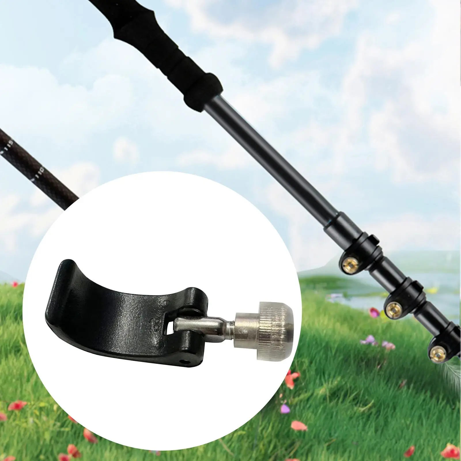 Walking Stick Locking Handle, Climbing Stick Pole, External Lock Parts, Trekking Walking Stick Locking Handle, Climbing Stick Pole, External Lock Parts, Trekking