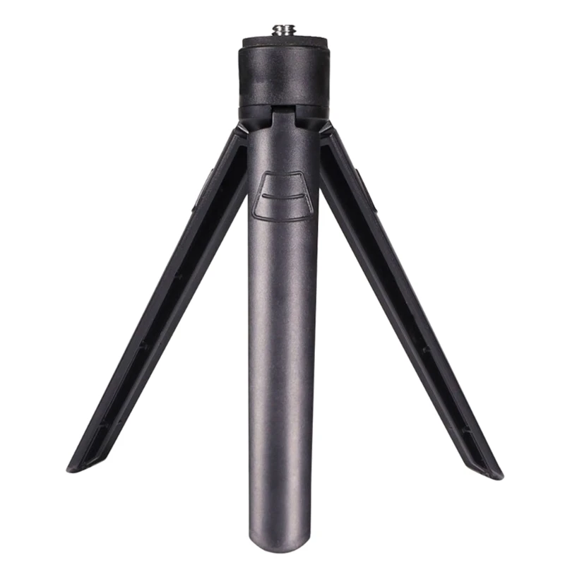 

E8BF Desktop Tripod Camping Lamp Bracket 1/4 Screws Phone Tripod for Outdoor Indoor