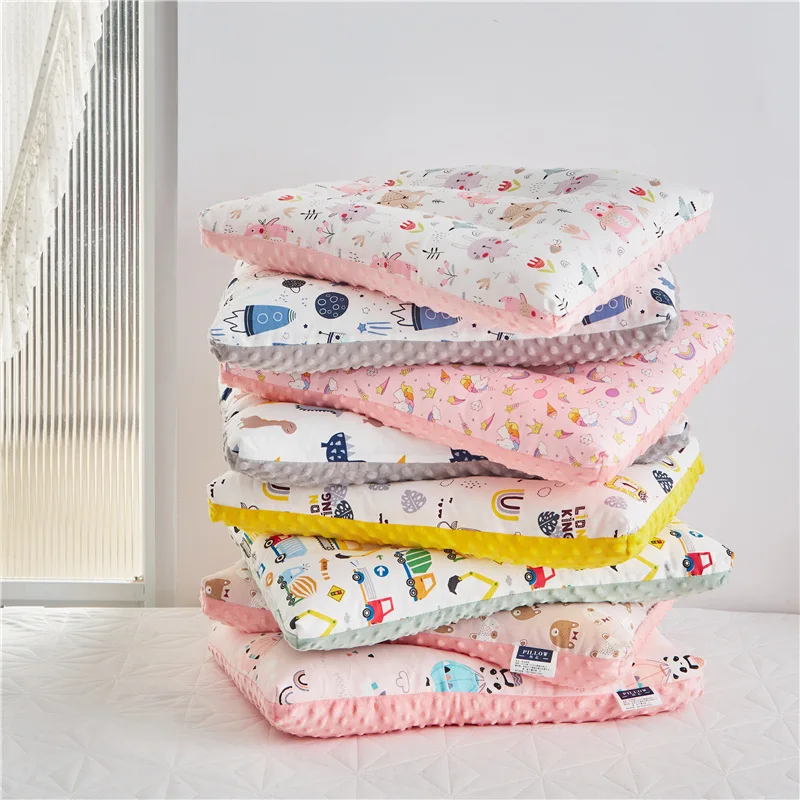 Soft Gauze Baby Pillow Comfortable Doudou velvet pillow For Newborns Baby Sleep Headrest Breathable Infant Kids Pillow