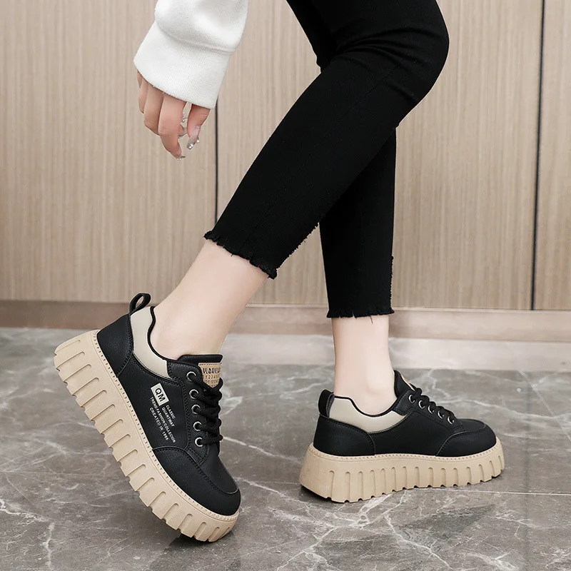 2024 New Women Shoes Platform Sneakers Comfort Fashion Designer Shoes for Women 5cm Incressed Casual Shoes Zapatillas De Mujer 3