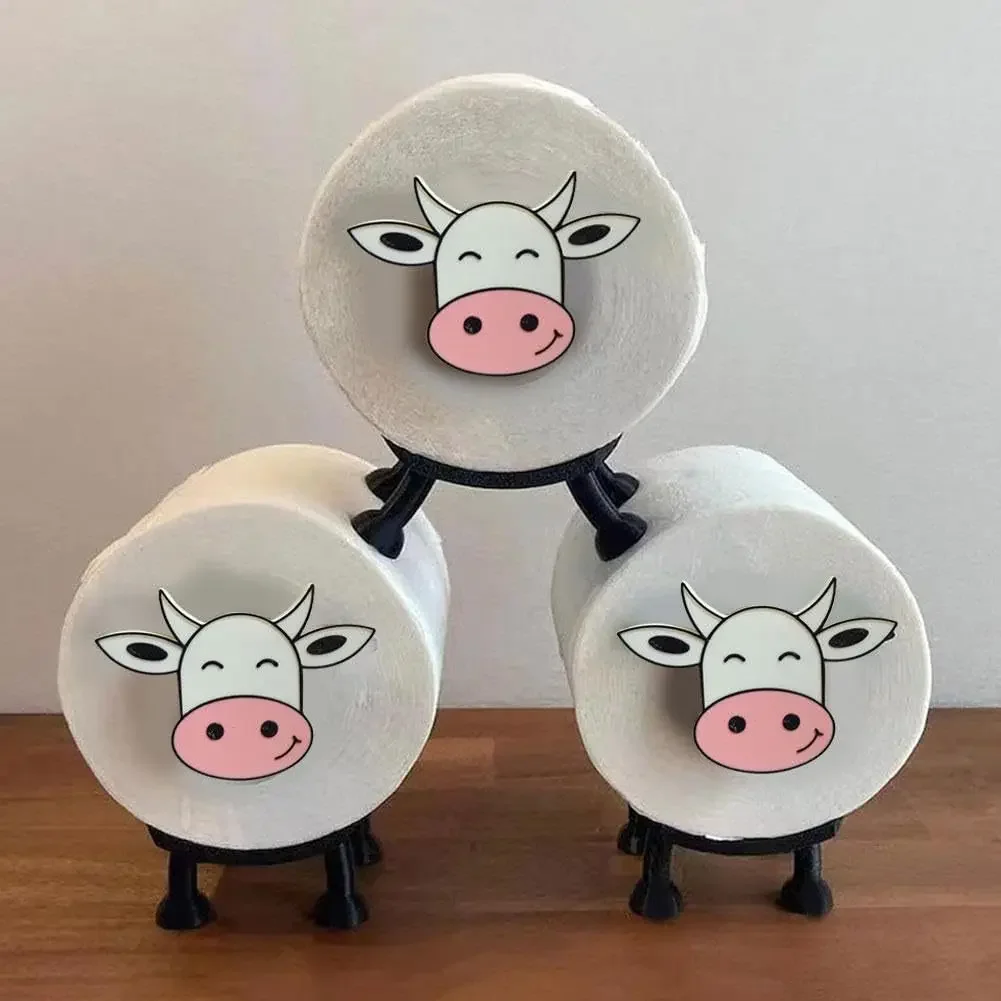 Sheep Toilet Roll Holder Funny Toilet Paper Holder Free Standing Bathroom Set Black Sheep Roll Rack Cute Bathroom Decor 5