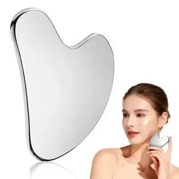 New Stainless Steel Gua Sha Scraper Heart Shape Universal Face Massager Guasha Massage Tool for Facial Beauty Eye Massage