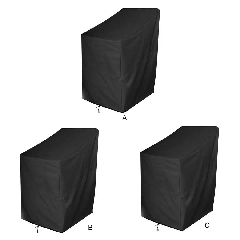 

Polyester Chair Cover Portable Foldable Waterproof Detachable Patio Backyard Covers Accessories with Storage Bag Type 2