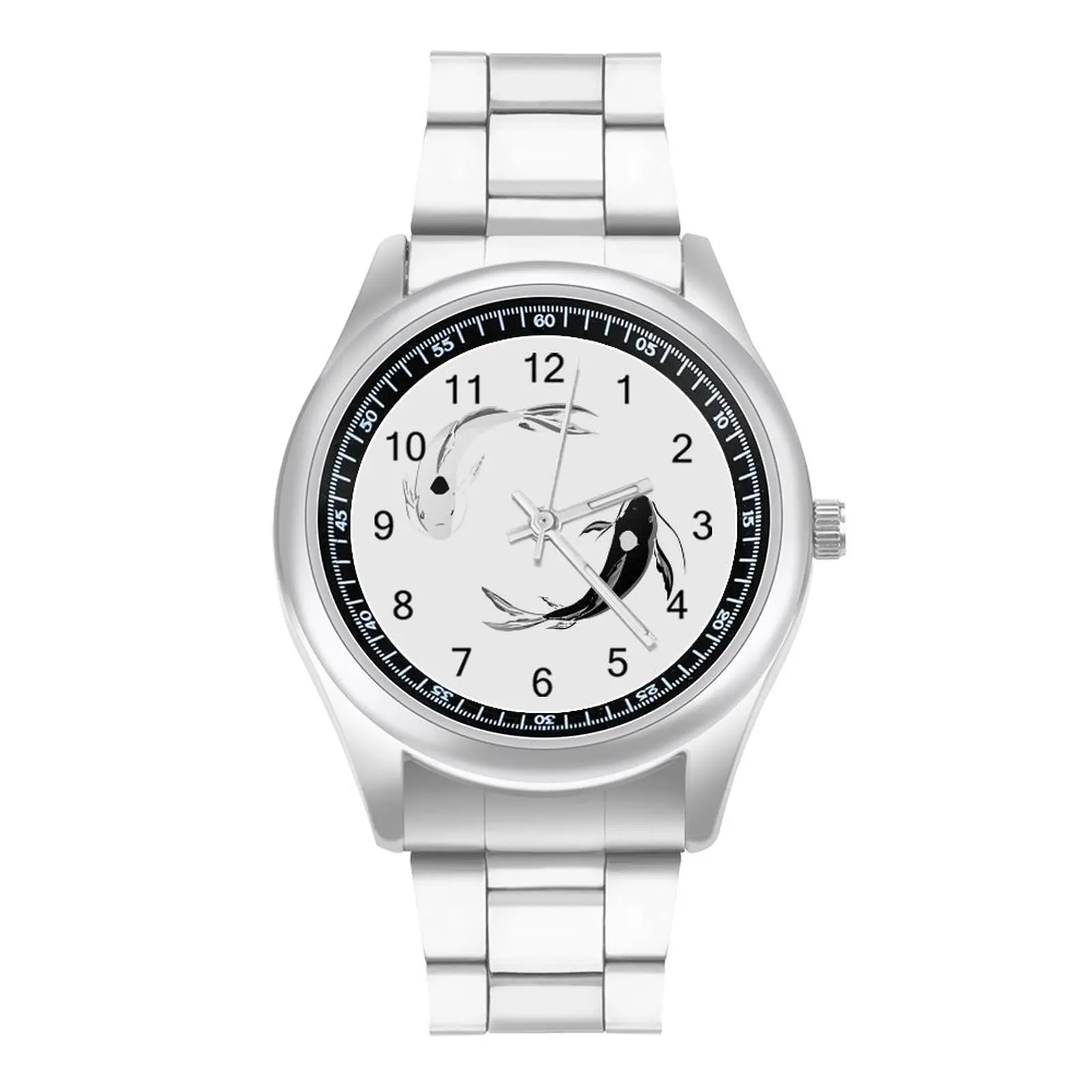 Yin Yang Koi Avatar The Last Airbender Quartz Watch Tv Show Stainless Design Wrist Couple Travel Fancy Photo Wristwatch |
