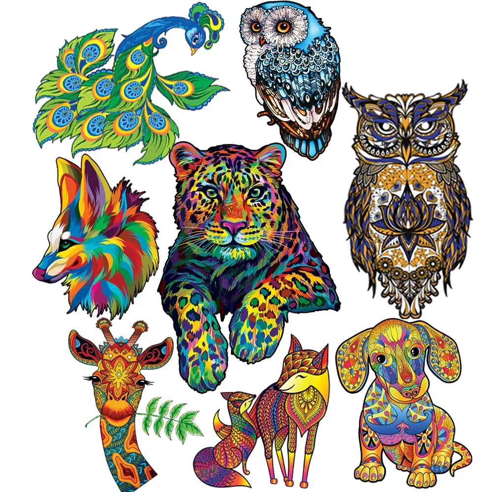 Wooden Animal Puzzles Jigsaw For Adults Kids Mysterious 3D Puzzle Holiday Gifts Interactive Games 300 PCS |