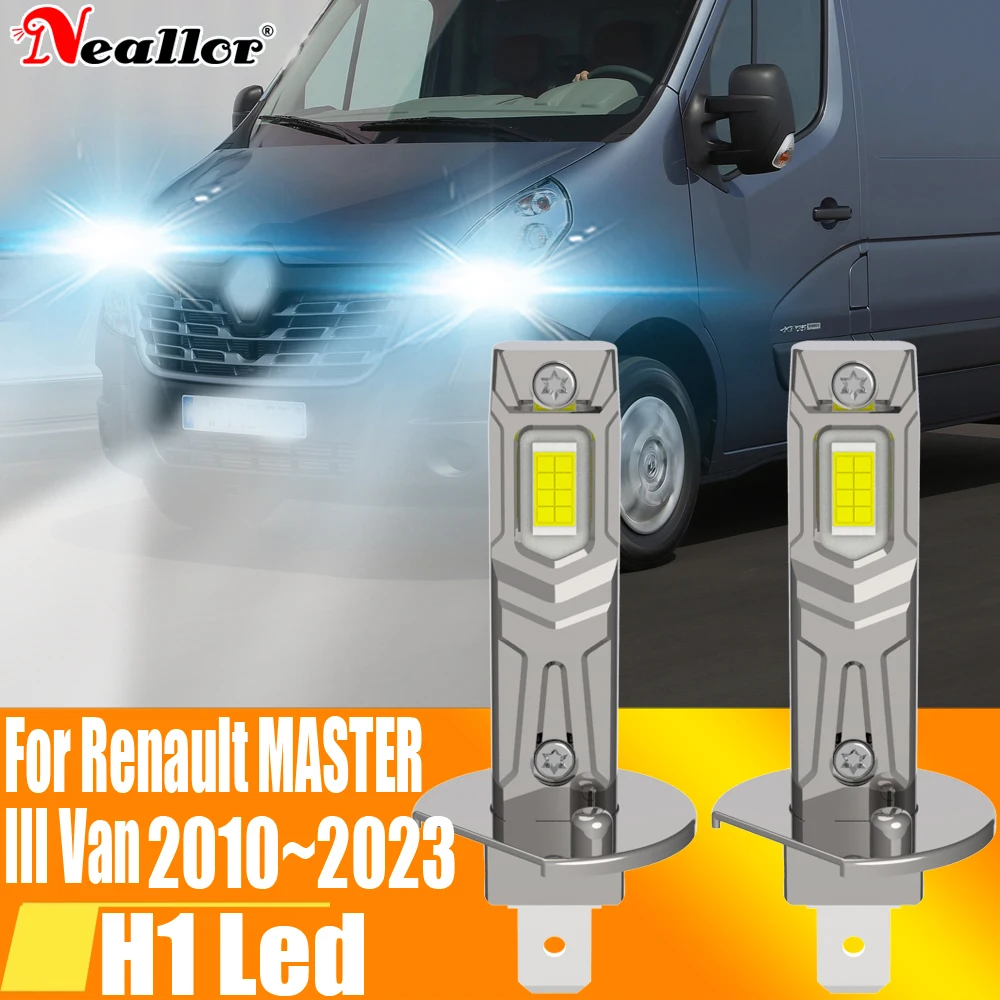 H1 Led Light Canbus Bulb Car Headlight High Power Auto Fog Diode Moto Driving Running Lamp 12V 55W Per Renault Master 2010 ~ 2023