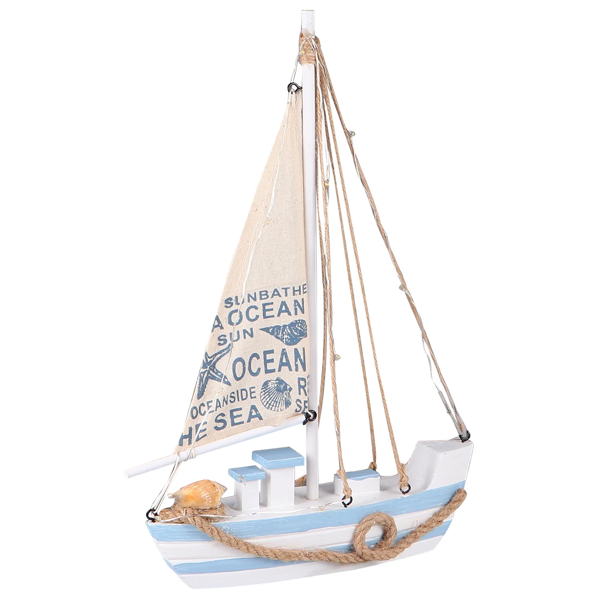 

Mediterranean Boat Ornaments for Wooden Sailboat Cabinet Mediterranean Style Ship Model Sailboat Decor Model Wooden Sailboat