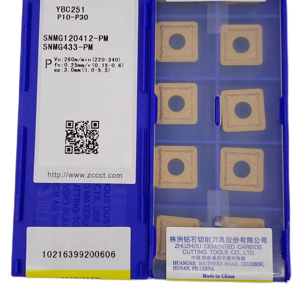 

YBC251 YBD102 YBD152 YBC252 SNMG SNMG433-PM 100% ZCC SNMG120412-PM CEMENTED CARBIDE TURNING TOOLS INSERTS FOR STEEL 10PCS/LOT