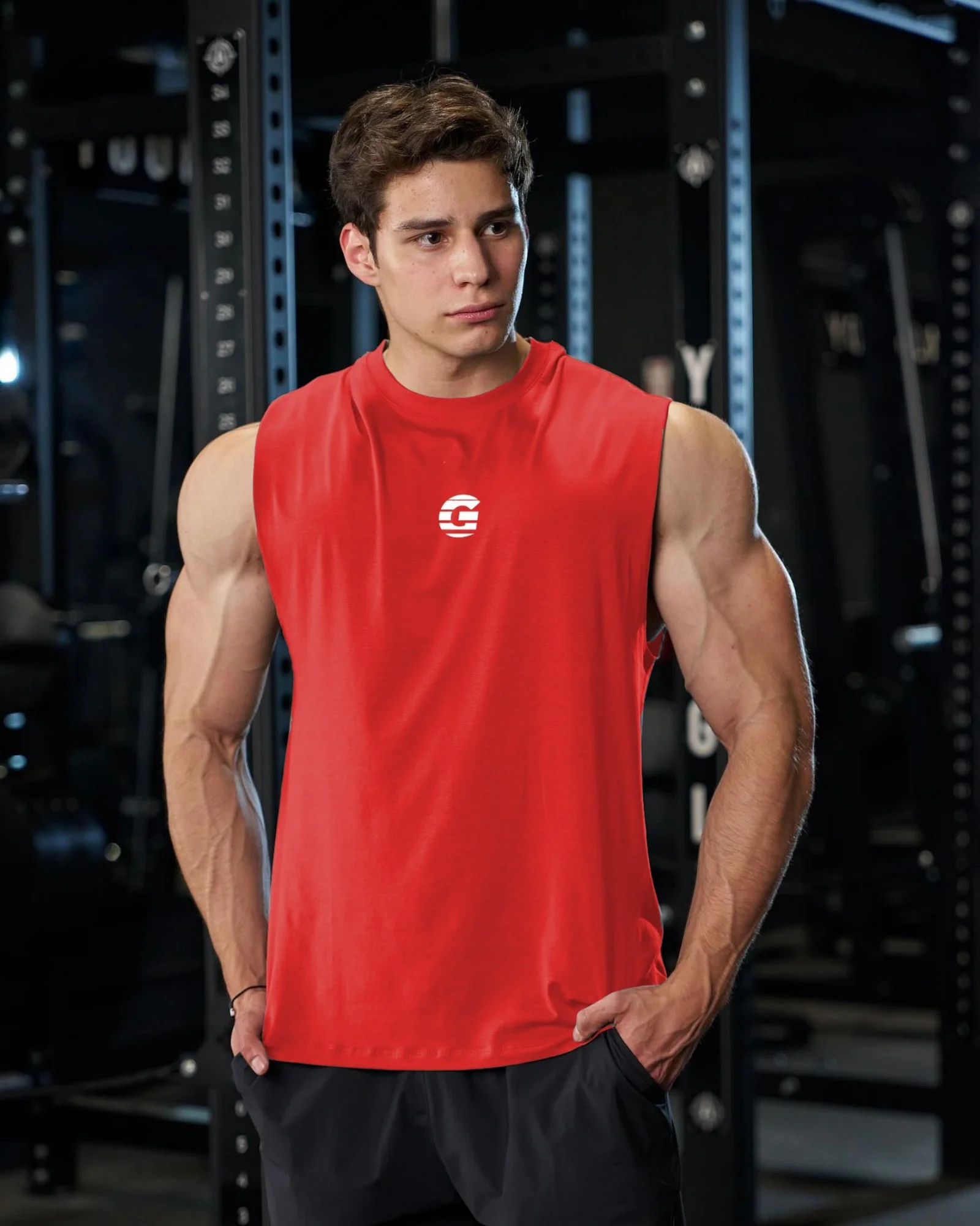 Summer Men's Sleeveless Gym Vest Bodybuilding Fashion Basketball Jersey Vest Breathable Mesh Sports Undershirt Running Tees