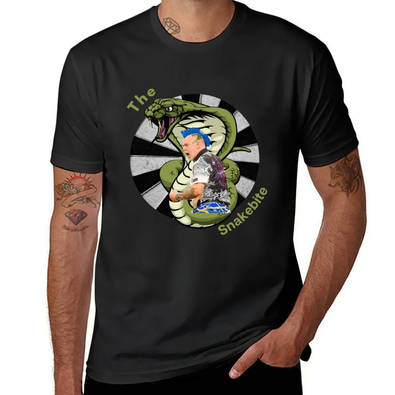 

PETER WRIGHT THE SNAKEBITE T-Shirt summer clothes boys animal print boys whites T-shirts for men cotton