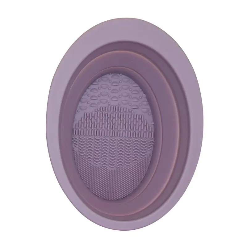 Silicone Makeup Brush Cleaning Bowl and Soft Scrubber Mat