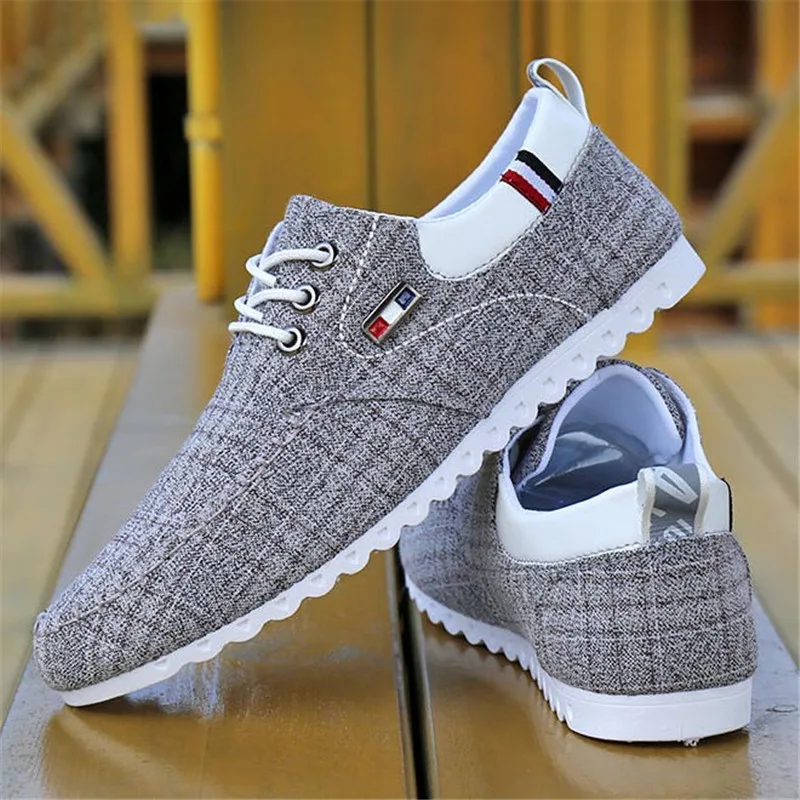

Fashion Walking Men Driving Shoes Men Casual Shoes 2023 Spring Hot Sale Sweat-Absorbant Breathable Casual Canvas Sneakers