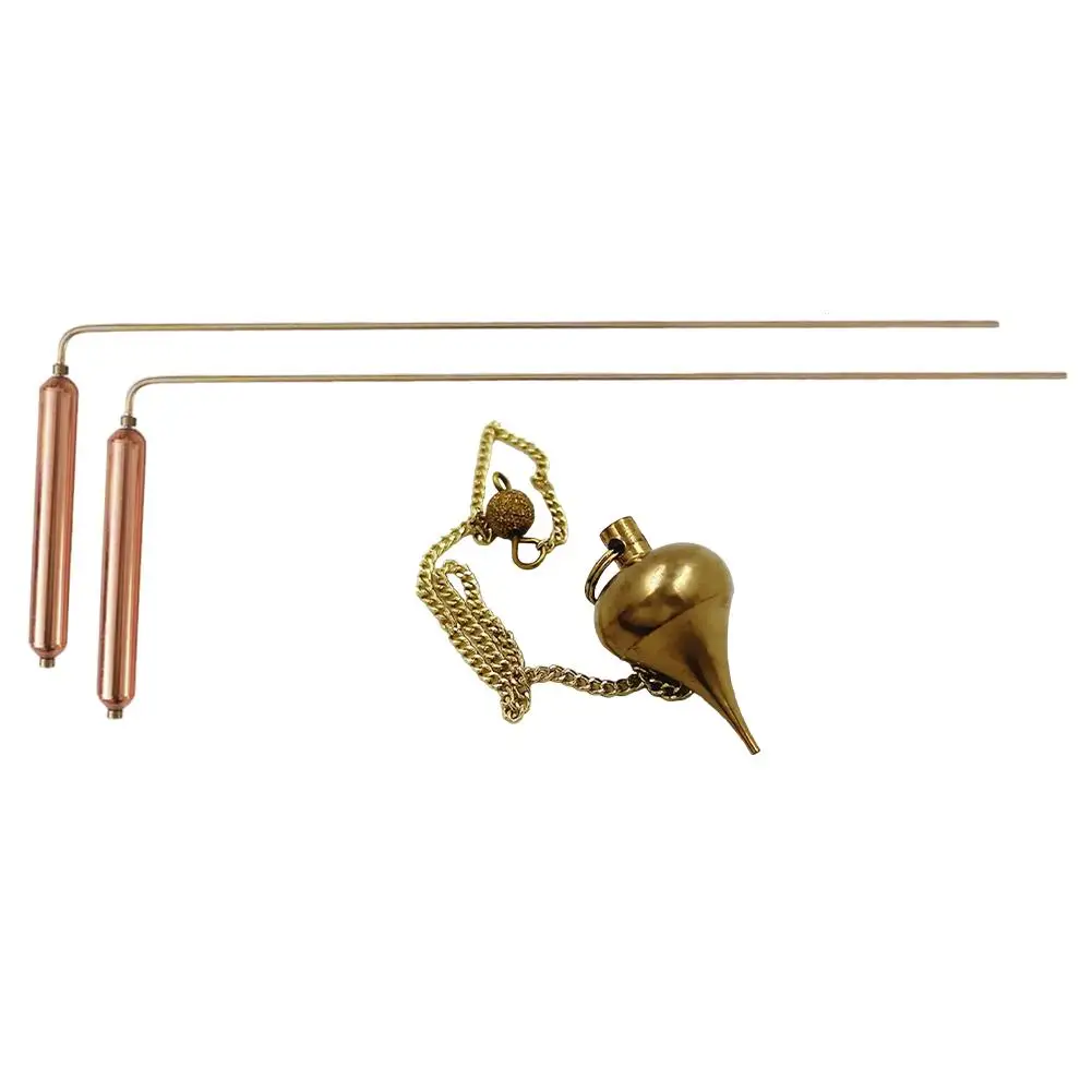 2 Pieces Copper Divining Rods Metal Detector For Divination/Treasure Tools Copper Divining Rods Metal Detector For Divination 4