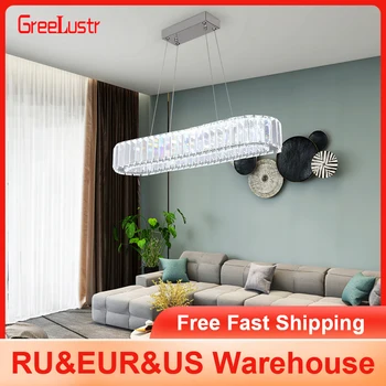 Modern Crystal Chandelier Dining Room Decor Pendant Hanging Light Fixtures For Living Room Ceiling Lamp Lustre Home Decoration 1