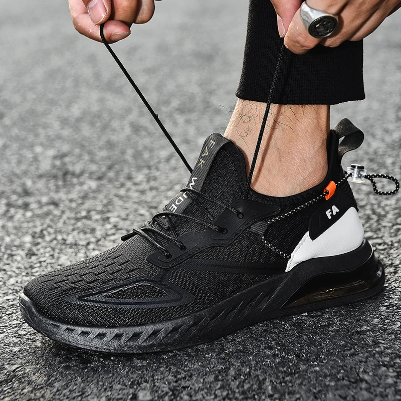 CORK Spring Men New Leather and Cloth Style Fashion Casual Sneaker Breathable and Comfortable