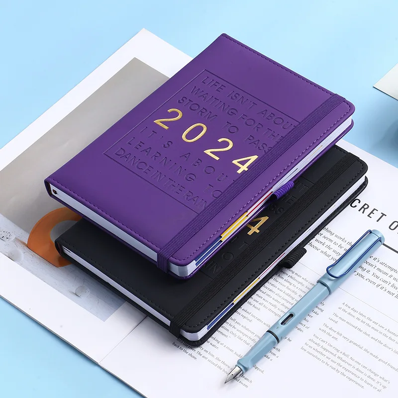 

2024 Agenda Notepad 365 Days Daily Plan Planner Schedule Calendar Time Management Handbook Notebook Office School Supplies