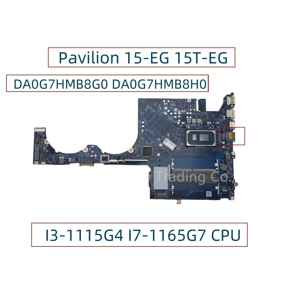 For HP Pavilion 15-EG 15T-EG Laptop Motherboard With i3