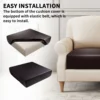 PU Leather Waterproof Sofa Seat Cushion Cover Elastic Chair Settee Seats Furniture Protector For Home Living Room Pets Kids 6