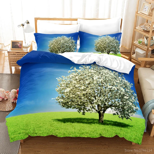 Money Tree Cash Cow 3D Print Bedding Set: A Comfortable and Stylish Addition to Your Bedroom