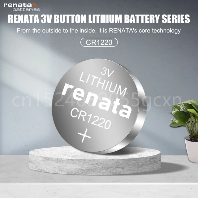 CR1220 Renata 3 Volt Lithium Coin Cell Battery